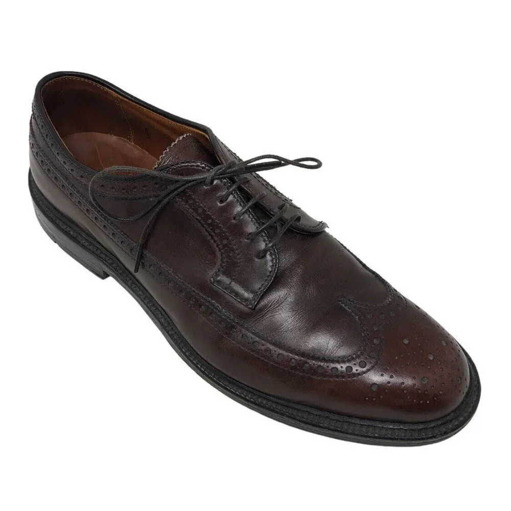 Alden J Crew Mens‎ 97572 Brown Calfskin Long Wing AMPUTEE RIGHT SHOE ONLY Size 9
